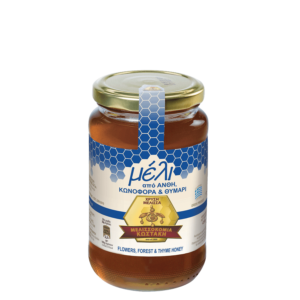 Μέλι από άνθη, κωνοφόρα & Θυμάρι (450 gr)